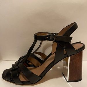 Lola Cruz-Farbe sandal color-black Size 39/ 3 1/4 in. heel.